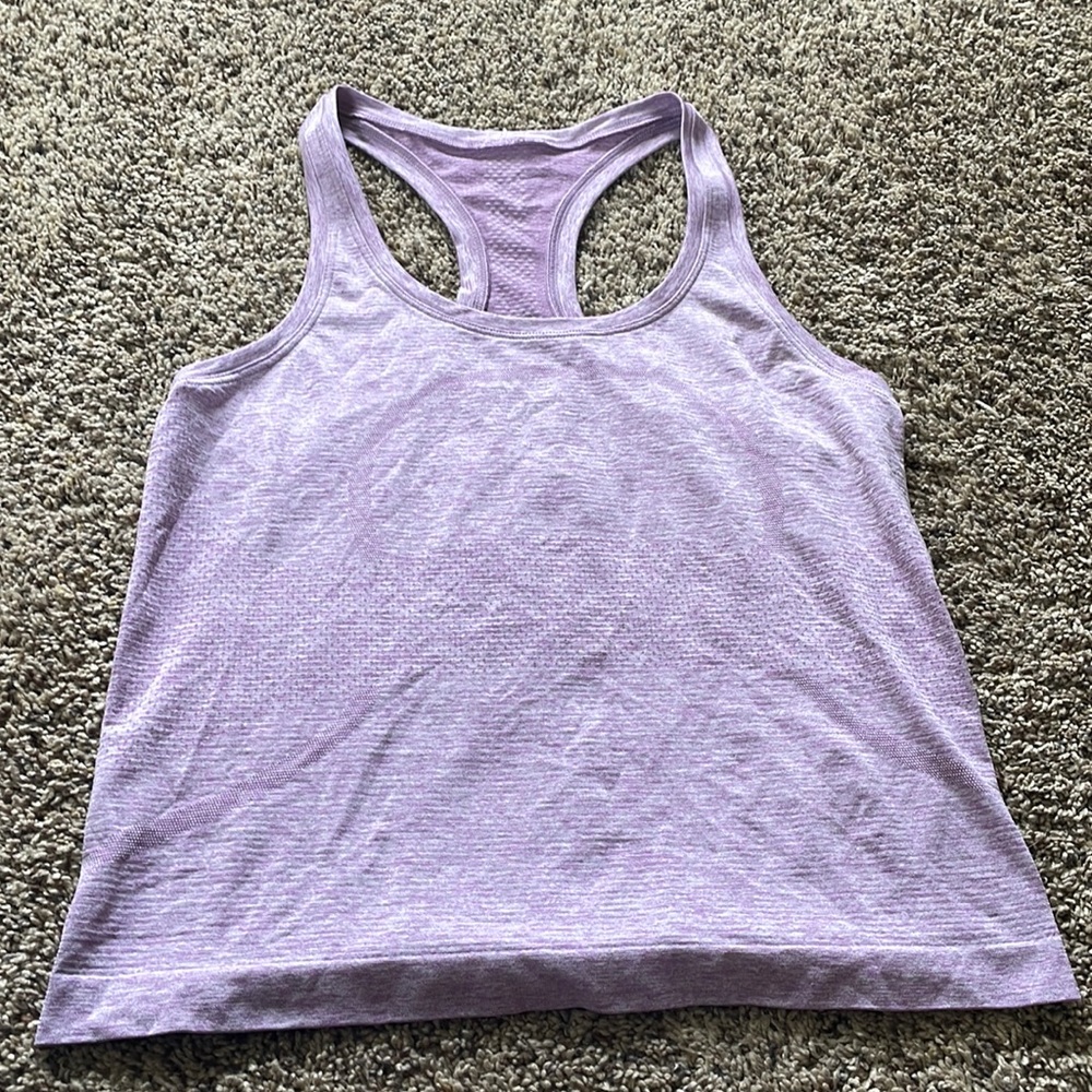Lululemon swiftly tech Racerback tank top 2.0 race length (purple) size:6